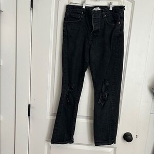 FP Movement by Free People Black Straight Leg Jeans
